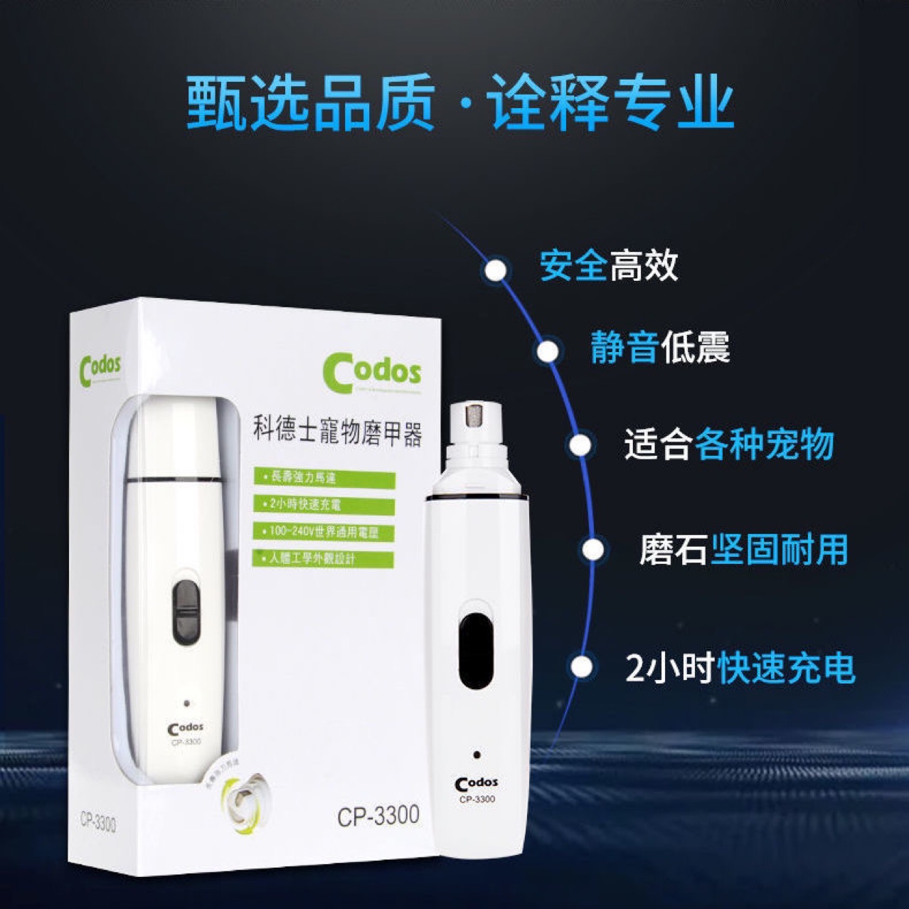 Триммер для когтей Codos CP-3300 белый