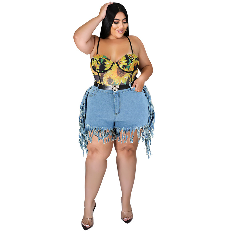Women's Clothing Women's Sexy Tassel Denim Shorts Style Fashion For Formal & Casual For Women Sexy Tassel Denim Shorts_ecoleips.com
