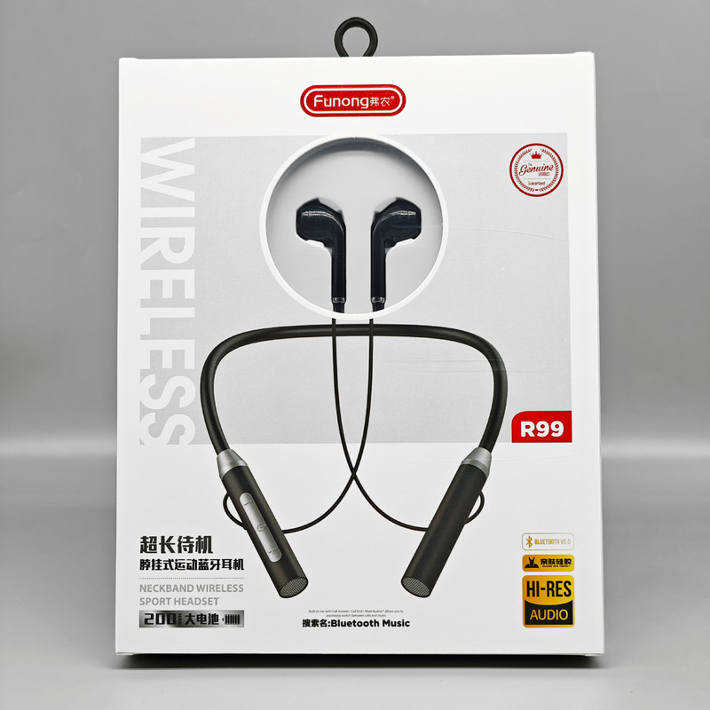 Wireless Bluetooth Headset Neck-Hanging Super Long Standby for Android Huawei Vivo Mobile Phone Sports Bluetooth Headset