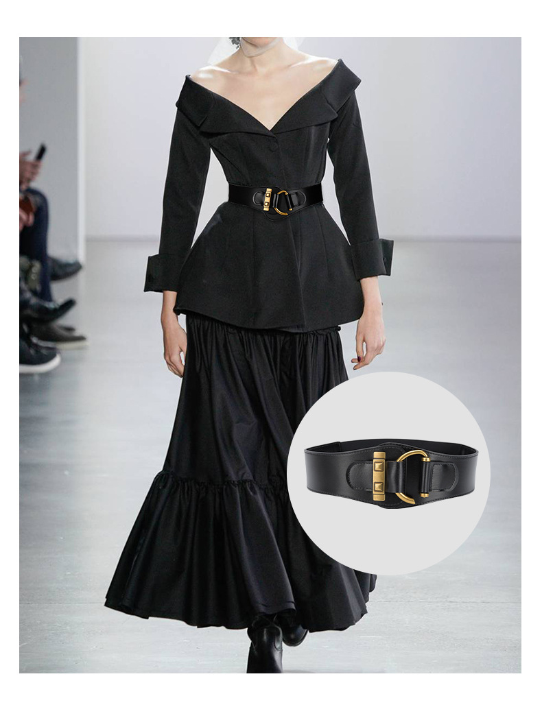 Fashion retro elastic waist alloy belt ladies wholesalepicture1