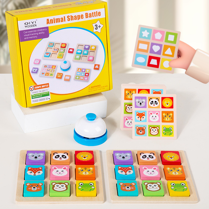 Juguetes educativos para niños para la educación temprana, formas, bloques de construcción, juegos de mesa, rompecabezas, juguetes de entrenamiento de pensamiento lógico para bebés image 3