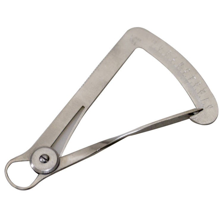 Calibrador de espesor de acero inoxidable para materiales dentales, calibrador de cera, calibrador de oro, calibrador triangular para medición