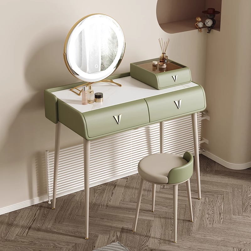 0.8 화장대 + 보석함 + 스툴 + 거울 [연잎그린 1