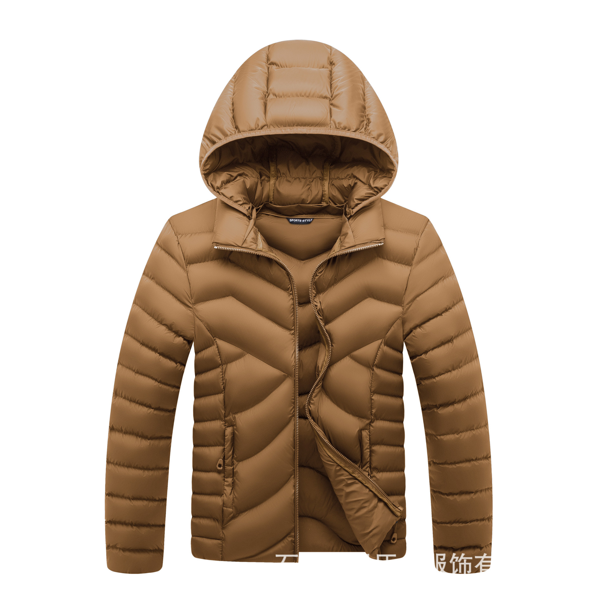 Abrigo acolchado de algodón transfronterizo moda masculina casual sombrero desmontable costilla Abrigo acolchado de algodón Otoño e Invierno 2021 abrigo de hombres jóvenes suministro directo de fábrica