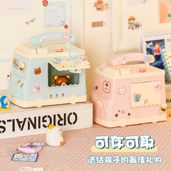 New trendy money bank girl small car only in and not out cute children with lock for girls large size living room decoration