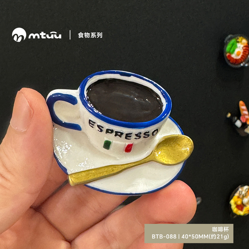 磁吸冰箱贴仿真食物水果蔬菜美食3d立体磁铁吸铁石树脂装饰磁性贴|undefined