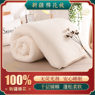 Xinjiang cotton quilt core first-class high-quality long-staple cotton pure cotton quilt winter quilt thickened warm cotton wool mattress wholesale