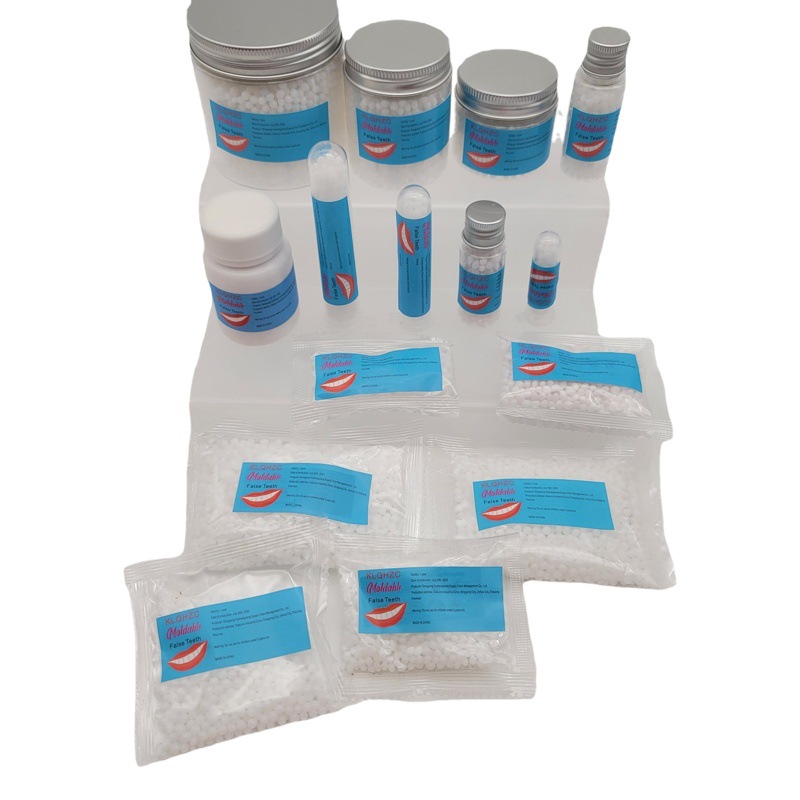 Cross-border DIY dientes falsos accesorios de la mascarada de Halloween sólido teether relleno dientes pegamento agujero relleno dientes falta de pegamento