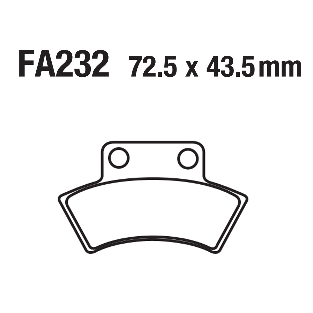 Atv Disc Brake Pads Fa232 9010-0803A0 Cf500 Polaris