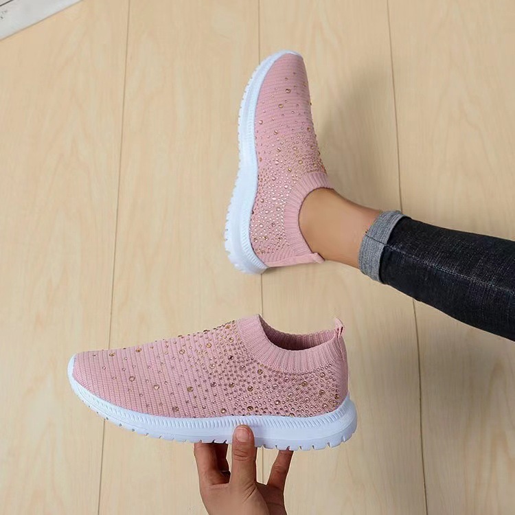 Casual sportivo in Flyknit con strass da donna_voghion.com