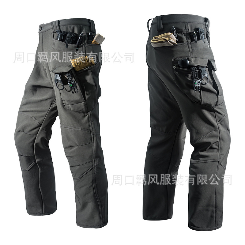 Factory direct IX7 velvet pants soft shell pants outdoor hiking pants waterproof windproof warm fleece pants Factory direct IX7 velvet pants soft shell pants outdoor hiking pants waterproof windproof warm fleece pants