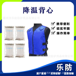 Cooling Vest with Ice Bag, Flame Retardant High Temperature Vest, High Temperature Working Refrigeration Clothing, Adjustable Heatstroke Vest