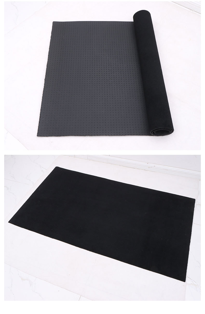 Single Piece Anti-Slip and Wear-Resistant Solid Color Floor Mat for Car Interior, Easy to Install Suede Floor Mat for Driver and Passenger