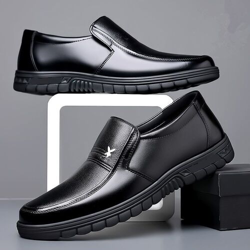 [Genuine cowhide] New men's leather shoes, men's business casual genuine leather soft-soled footwear for middle-aged and elderly dads