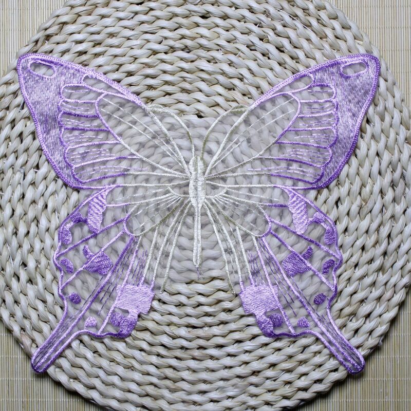 New gradient butterfly flower DIY handmade Lolita dance clothing accessories Hanfu ethnic embroidery New gradient butterfly flower DIY handmade Lolita dance clothing accessories Hanfu ethnic embroidery