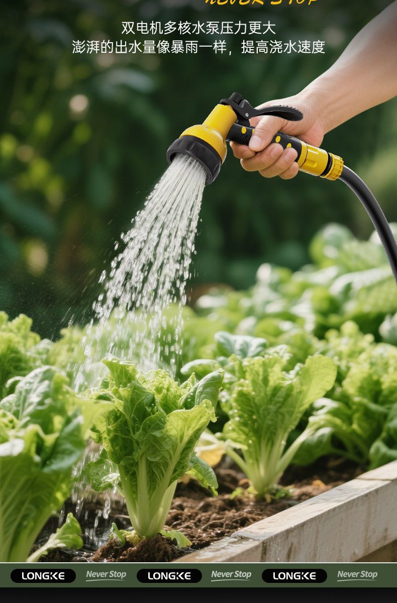 New Model of Water Pump for Home Use, Suitable for Watering Agricultural Land, Rechargeable Watering Machine for Vegetable Gardens, Small Outdoor Water Pump for Watering Flowers