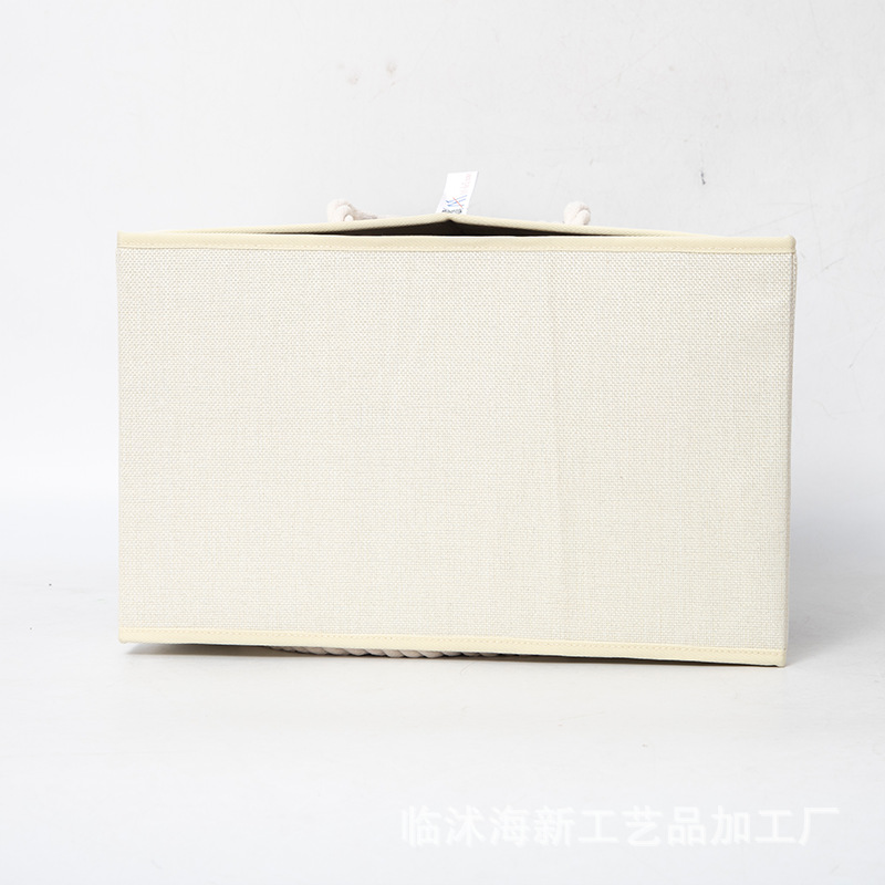Cesta de escalera de tela personalizada transfronteriza multifuncional plegable con cajón, bolsa de transporte, canasta de almacenamiento de ropa, almacenamiento de algodón y lino
