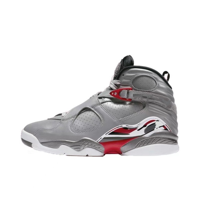 Putian zapatos AJ8 playoffs high-end Joe8 todas las estrellas negras y rojas parejas deportivas casuales zapatos de baloncesto masculino y femenino transfronterizos