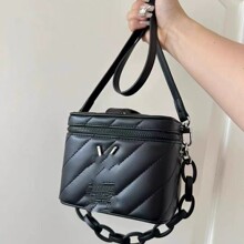 DIY杨树林圣高定化妆箱改造包手提镜子斜挎小方包高质量盒子包