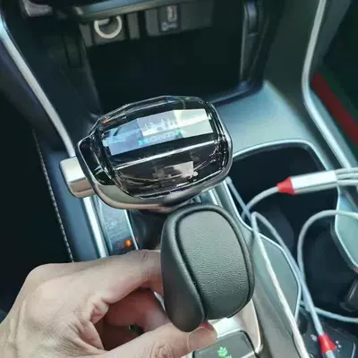 Suitable for Honda 11Th Generation Accord Crystal Gear Shift Knob, Inspire Crv Style Modified Gear Shift Head, Civic Gear Knob (Sürətlər qutusu və əl tormozu başlıqları) - honda-accord-11th-generation-bright-silver-honda-logo