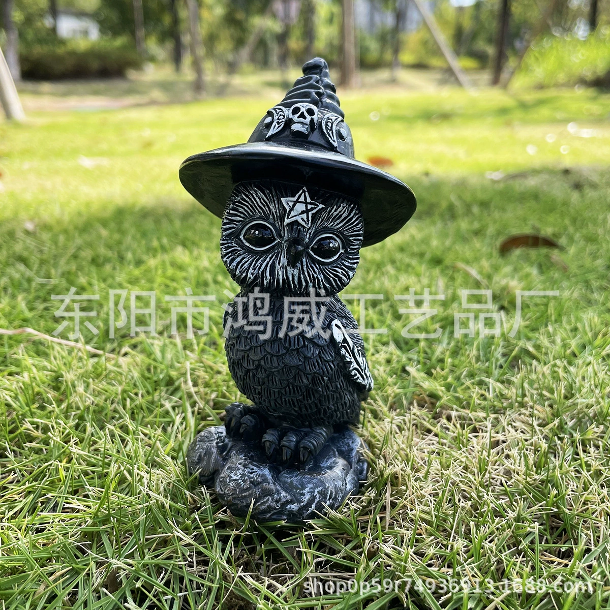 Black magic statue, decorations for gazebo, new collection, (Cross-border trading), owl, griffon