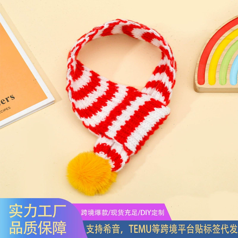 Amazon Домашние животные вязать рождественский шарф креативный VIP Тедди нагрудник кошка собака собака животных стикеры