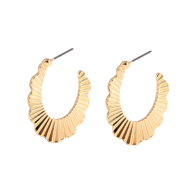 1 Paire Mode Forme En U Alliage Femmes Boucles D'oreilles display picture 5