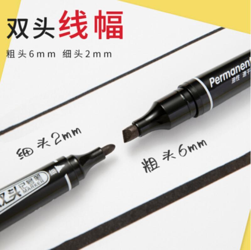 ZUIXUAN grande de doble cabeza grasa logística marcado pluma micrófono marcador pluma Qike cartel pluma papelería al por mayor