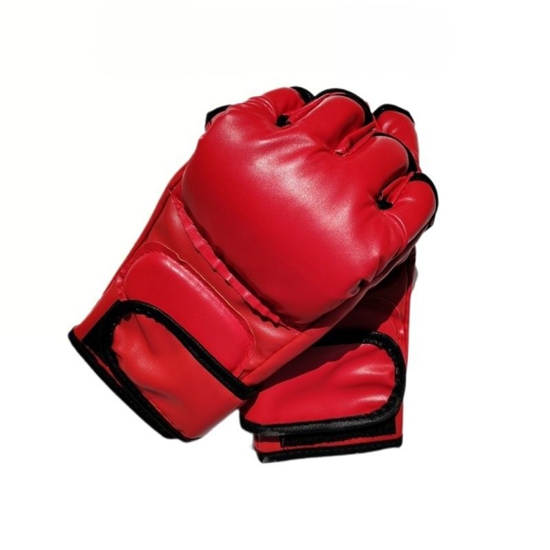 Guanti da combattimento Pro MMA e Muay Thai a mezze dita – Guanti da combattimento in stile UFC per boxe, kickboxing e sport da combattimento_voghion.com