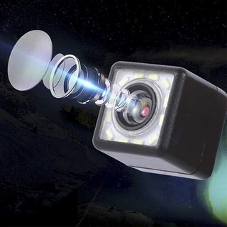 Камера с 12 светодиодами, HD камера с LED-подсветкой для ночного видения, обзор для установки в автомобиль
