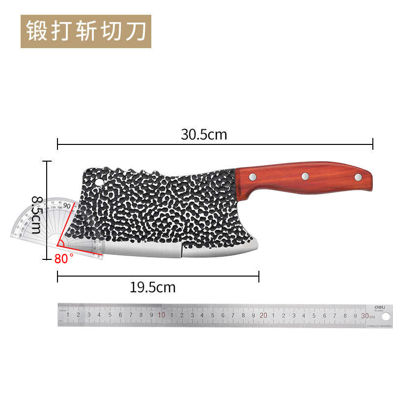 Corte de hueso de doble uso conjunto de cuchillo de cocina hueso forjado cuchillo de cocina cuchillo casero martillo cortar hueso cortar otros