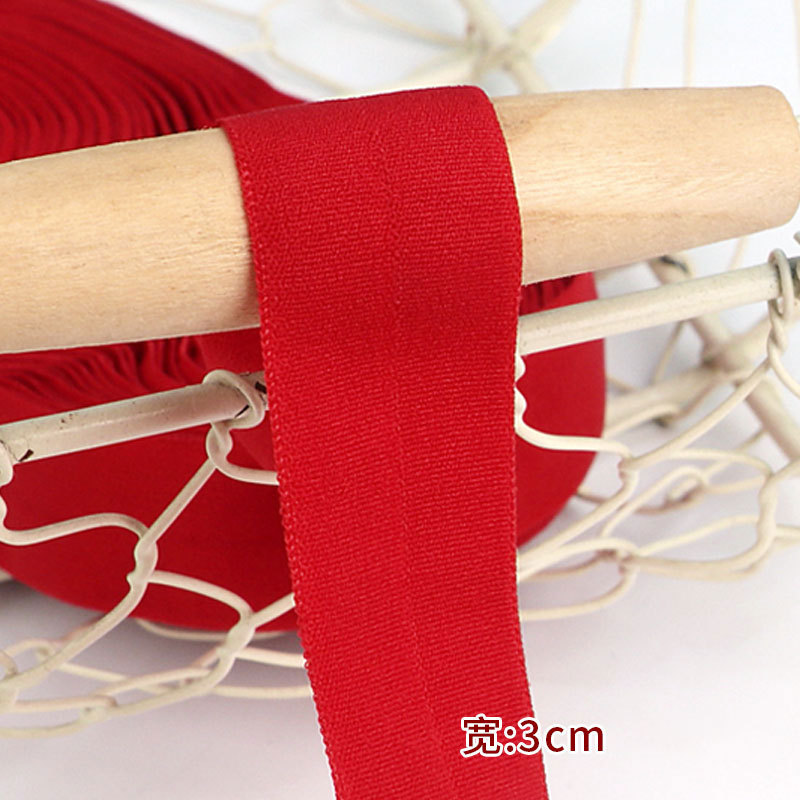 Tira de borde elástico de algodón accesorios de tela tira de borde de ropa de bebé cinta ropa interior banda elástica correa de tela plegable