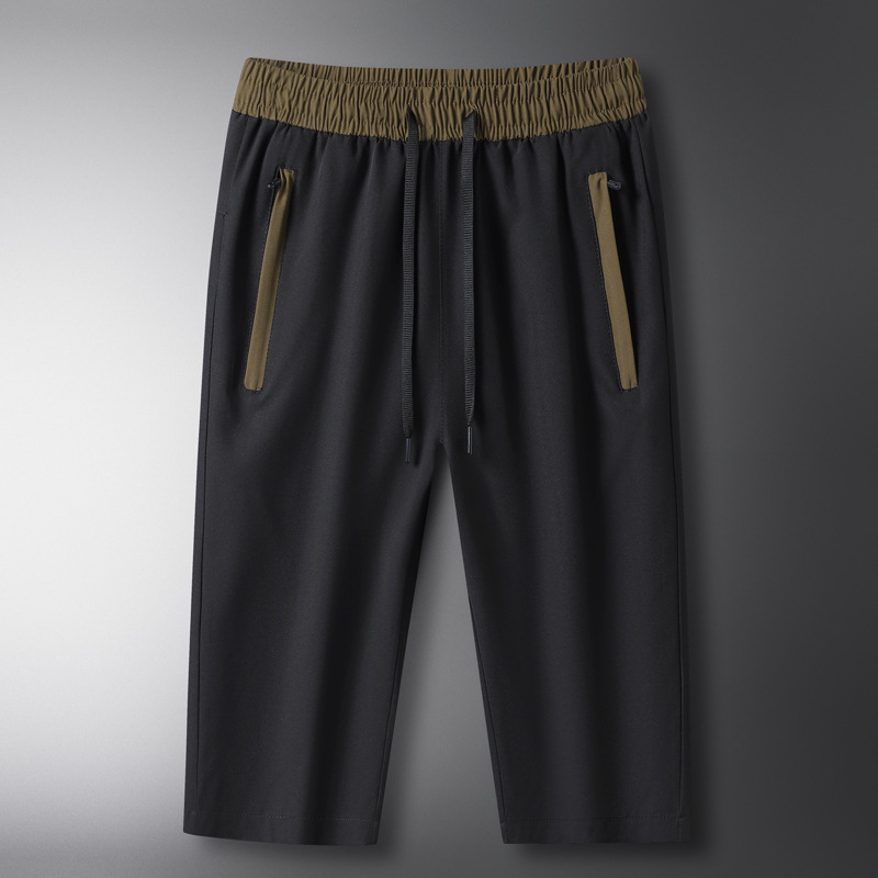 2025 Summer Thin Sports Pants, Capri Pants, Ice Silk Pants, Breathable Air Conditioning Pants, Casual Pants, Men's Plus Size Pants, Lightweight