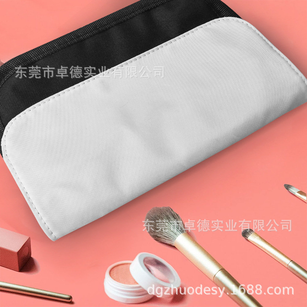 Suministro directo de fábrica bolsa de cosméticos simple artículo pequeño bolsa de almacenamiento caja de lápiz bolso de transferencia térmica material en blanco al por mayor
