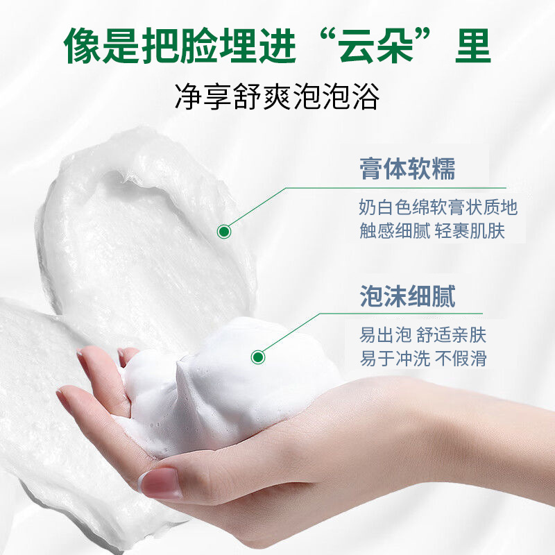 金妮雅积雪草洗面奶大容量300g清洁面部温和保湿洁面乳厂家现货批|undefined