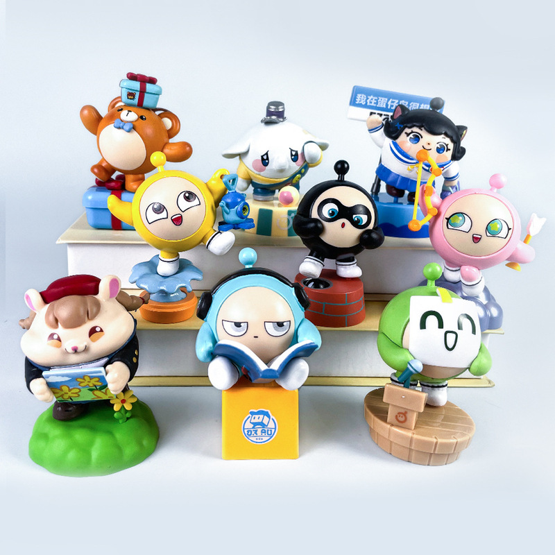 Egg Party Let's Go Picnic Colorful Paradise Blind Box Figure Anime Trendy Toy Doll Game Peripheral Model Display