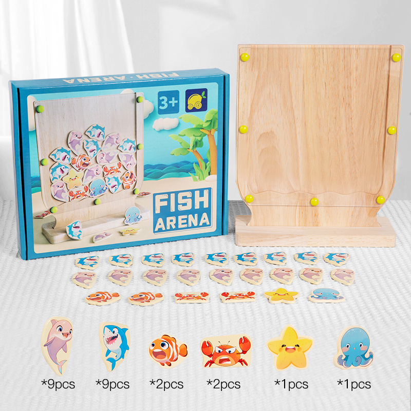 Juegos de acertijos infantiles de educación temprana para padres e hijos juguetes de madera interactivos