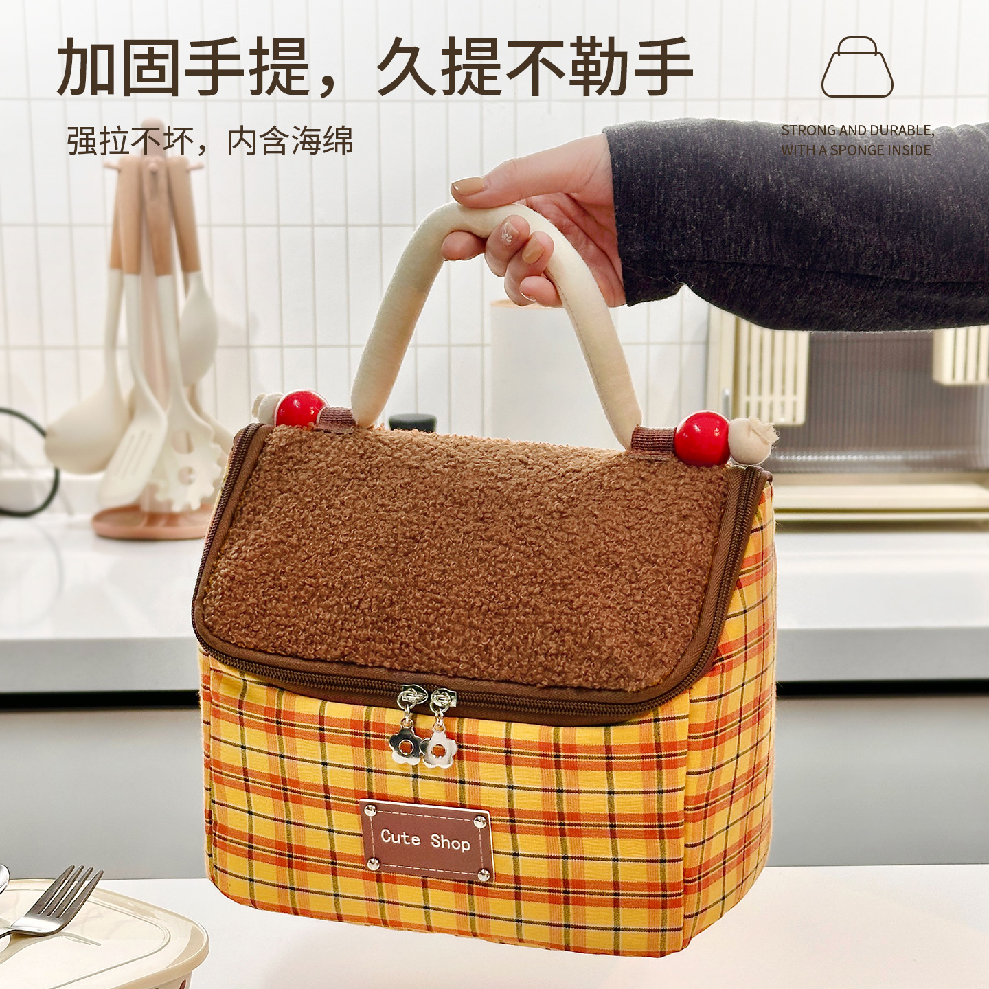 Casa pequeña bolsa de maquillaje de gran capacidad portátil bolsa de almacenamiento de viaje de alta belleza bolsa de chicas bolsa bolsa de viaje bolsa al por mayor