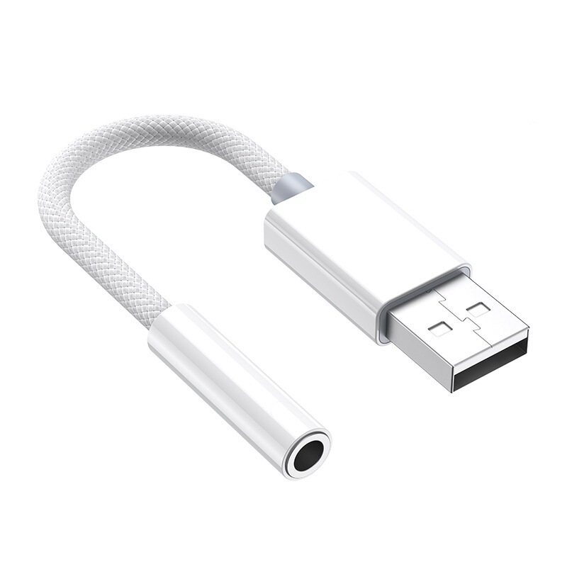 OTG adapter computer USB to 3.5MM round aux for Apple headset adapter mobile phone audio cable