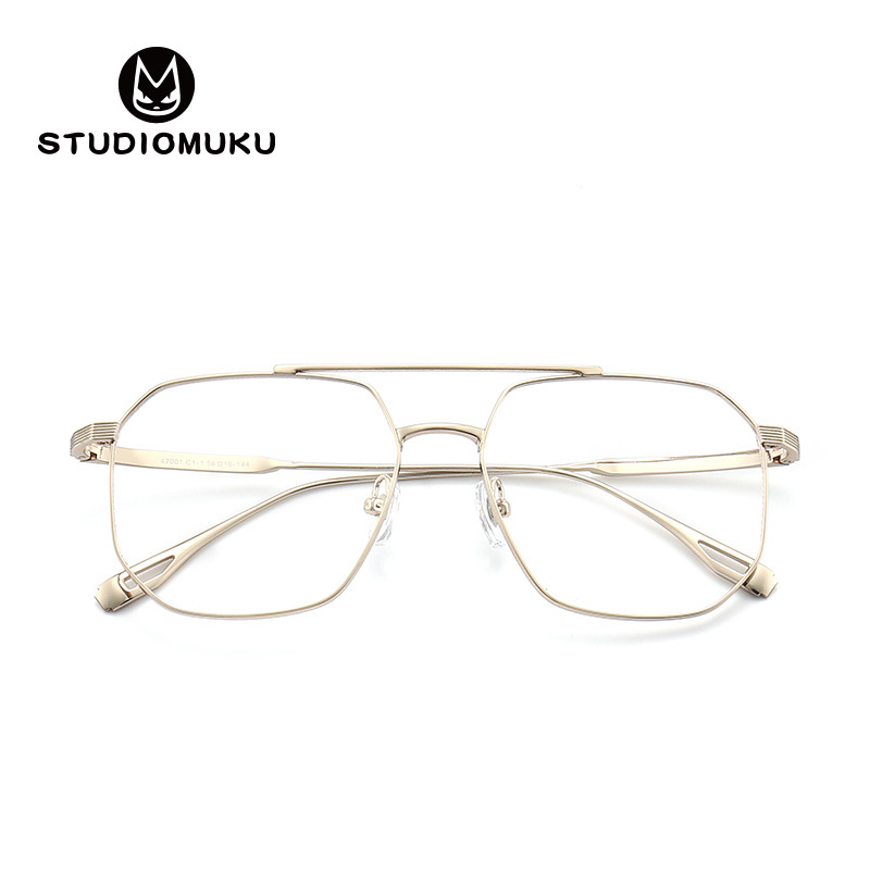 Monturas de gafas retro de diseño original de STUDIOMUKU, exquisitas y cómodas monturas cuadradas para hombre.
