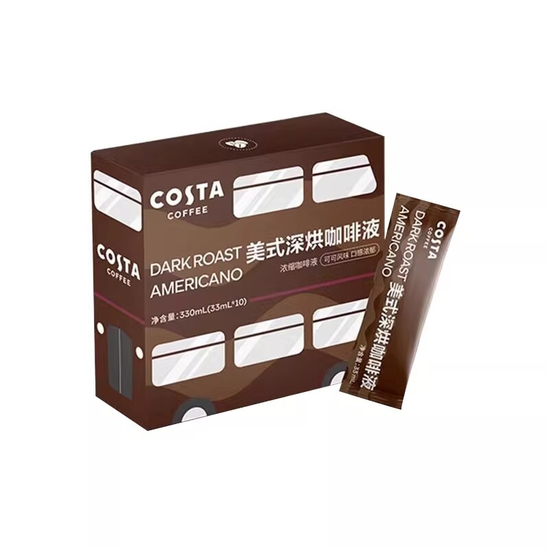Costa Coffee Liquid Silky Mellow Concentrated Cappuccino Ready-To-Drink American Dark Roast 330Ml/Box