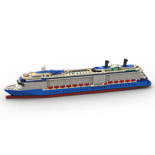 Building Blocks Cross-Border Moc-175049 1/400 Scale Celebrity Reflection Large Steamship No. 3862 Department