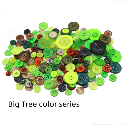 Colorful Mixed Resin Buttons Wholesale Kindergarten Buttons Button Pasting Painting Button Flowers DIY Craft Material Kit