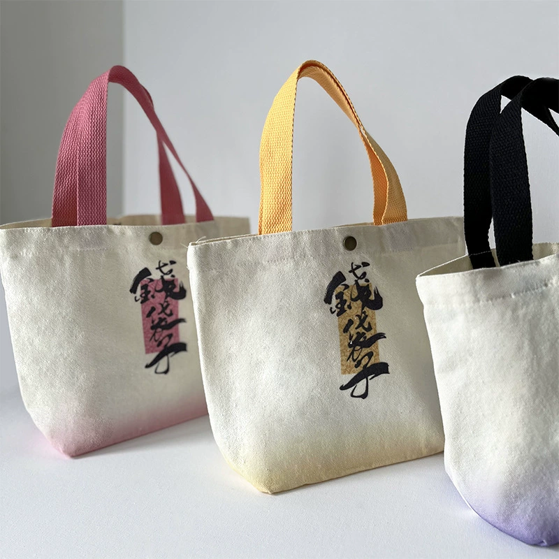 Genuine small capacious shopping bag, purse, handheld linen bag, one-shoulder bag