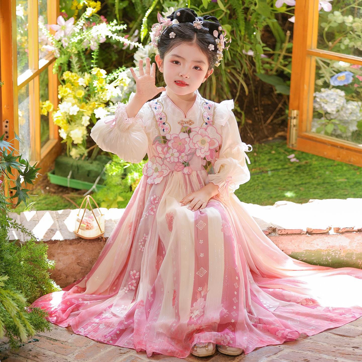 Girls' Hanfu Spring Dress Chinese Style 2026 New Super Fairy Ancient Costume Children's Dress Girl's Ancient Princess Dress