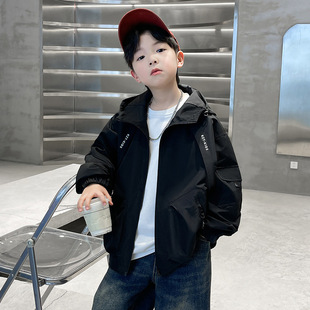 Boys' Jacket, Spring and Autumn Style, New Model, Medium and Large Children's Clothing, Spring Windbreaker, Cool Boy Style, Autumn Season