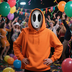 ハロウィンシャイボーイShyGuyMask仮装ゲーム映画とテレビアニメキャラクタードレスアップパンダマスクを直接供給