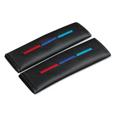 Extension Universal for All – Seat belt shoulder pad - three-horizontal-pu-leather