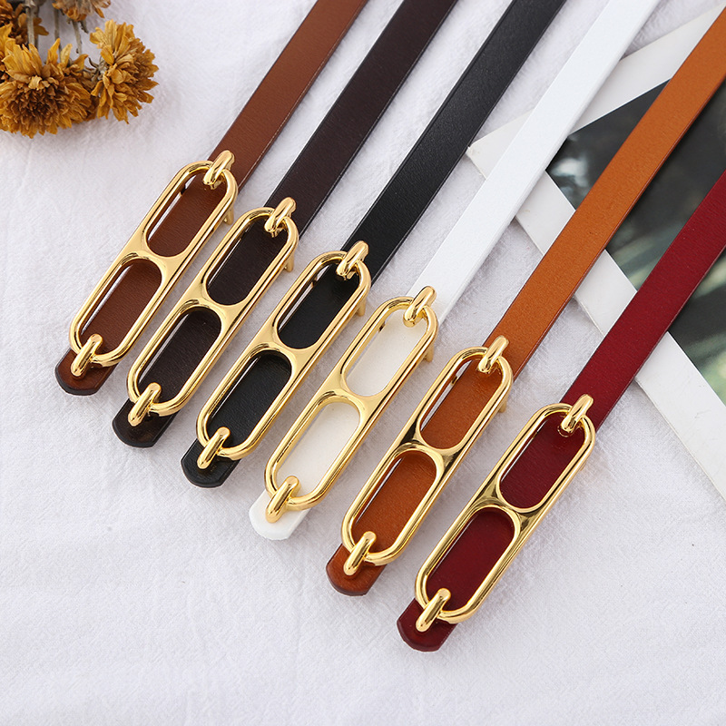 New belt European-style fine casual belt Women's decorative jeans with fashion dress belt manufacturers in stock