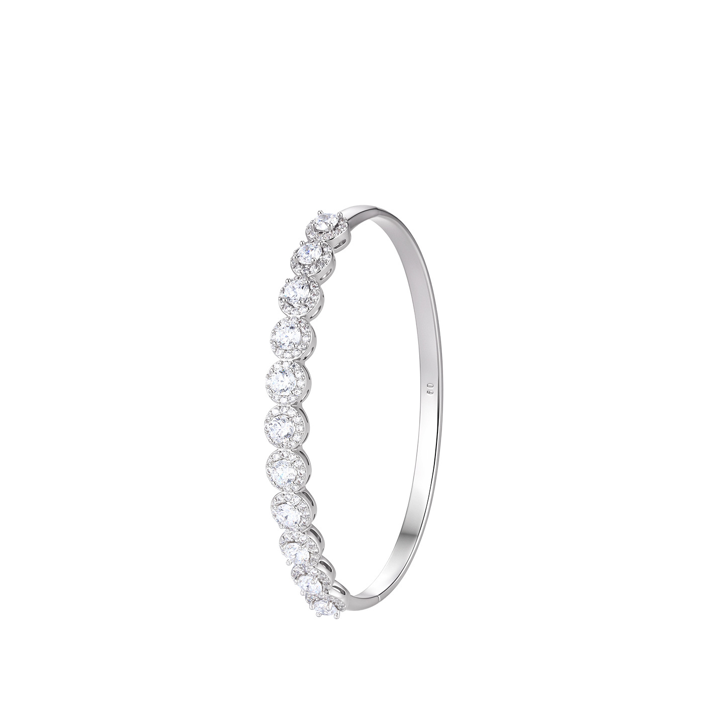 Pulsera con Gemas Artificiales Geométricas de Aleación Galvanizada image 6